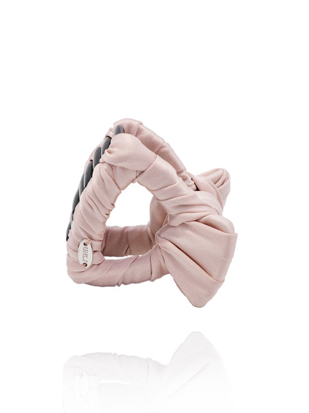 [유니제이] Baby-pink Ribbon Claw Clip Ia111