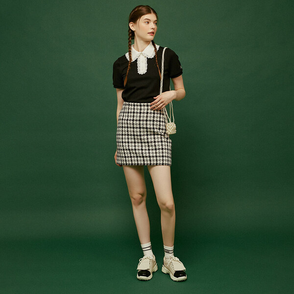 [뎁] [PlayDebb]Tweed Mini Skirt_BK[DECMA7005M]