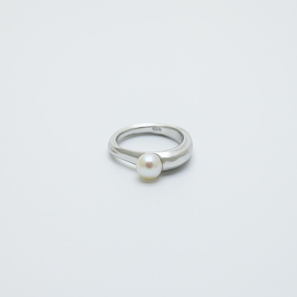 [로울] 925 Silver single pearl ring