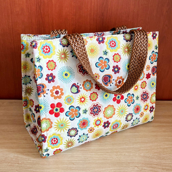 [민타레트로] Flower Bomb Fabric Tote Bag